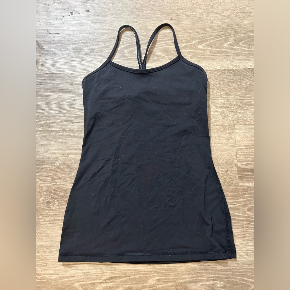 Lululemon Power Y Tank Black Size 4